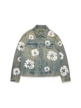 Chaqueta Denim «Cotton Wreath» con lavado sucio