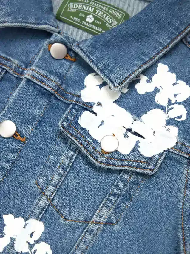 Chaqueta Denim infantil «Cotton Wreath» en índigo claro
