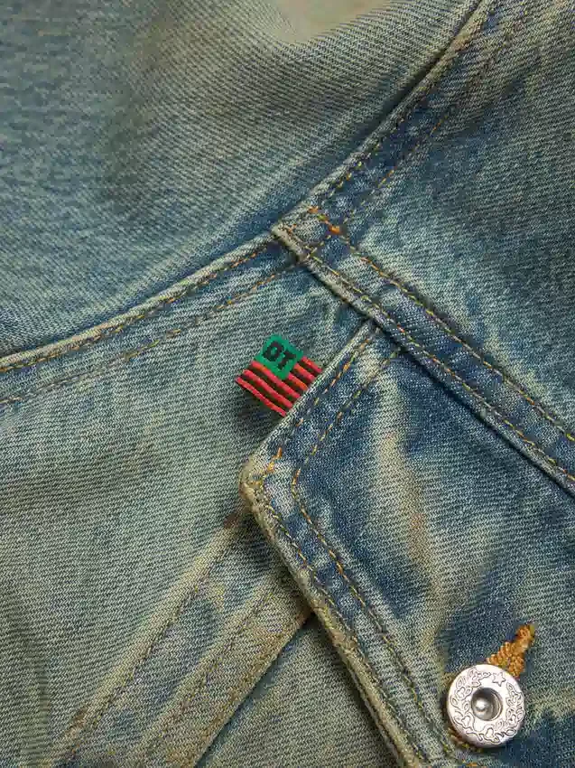 Chaqueta Denim lavado sucio