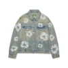 Chaqueta Denim «Studded Cotton Wreath» con lavado sucio
