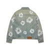 Chaqueta Denim «Studded Cotton Wreath» con lavado sucio