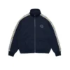 Chaqueta deportiva de forro polar con pedrería «Denim U», azul marino