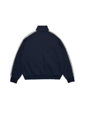 Chaqueta deportiva de forro polar con pedrería «Denim U», azul marino