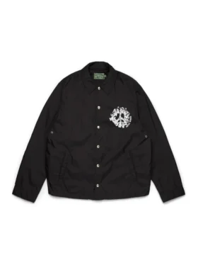 Chaqueta tipo «coaches» Peace Wreath, negra