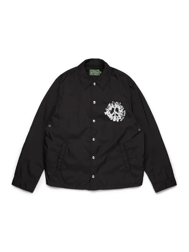 Chaqueta tipo «coaches» Peace Wreath, negra