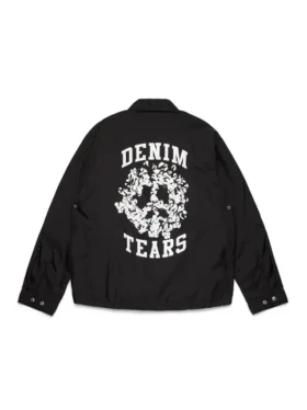 Chaqueta tipo «coaches» Peace Wreath, negra