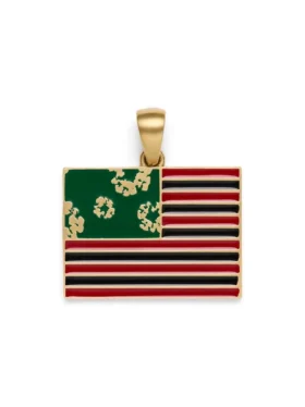 Colgante con la bandera panafricana