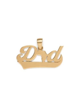 Colgante «Dad» de oro