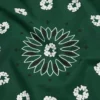 Cotton Wreath Bandana Green