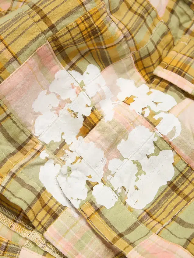 Cotton Wreath cargo short Madras