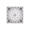 Cotton Wreath con diseño Paisley y corona, blanco