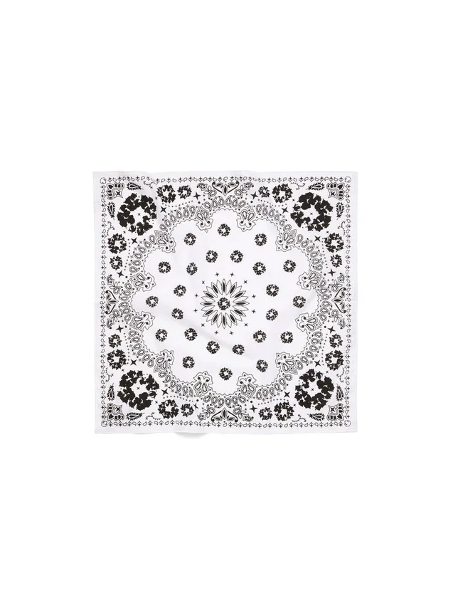 Cotton Wreath con diseño Paisley y corona, blanco