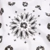 Cotton Wreath con diseño Paisley y corona, blanco