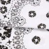 Cotton Wreath con diseño Paisley y corona, blanco