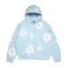 Cotton Wreath Hoodie azul claro