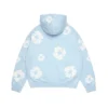 Cotton Wreath Hoodie azul claro