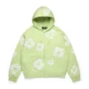 Cotton Wreath Hoodie con capucha y cremallera en color menta