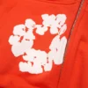 Cotton Wreath Hoodie con capucha y cremallera, naranja oscuro