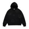Cotton Wreath Hoodie negra