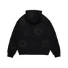 Cotton Wreath Hoodie negra