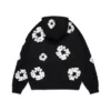 Cotton Wreath Hoodie negra
