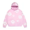 Cotton Wreath Hoodie rosa empolvado