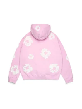 Cotton Wreath Hoodie rosa empolvado