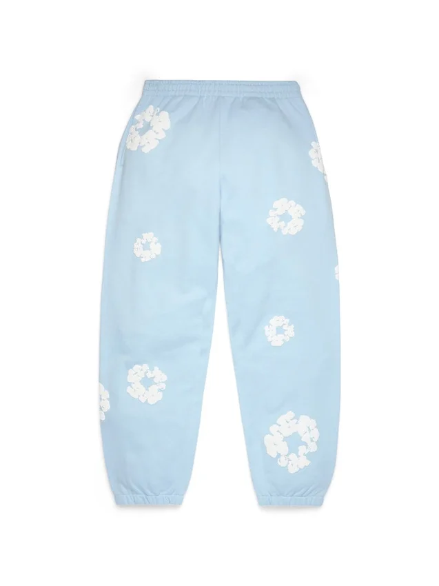 Cotton Wreath Sweatpant azul polvo
