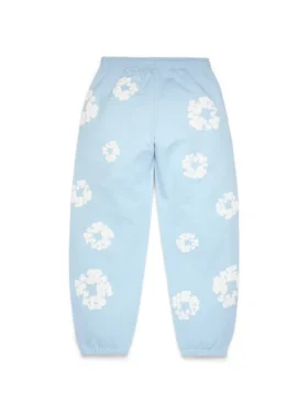 Cotton Wreath Sweatpant azul polvo
