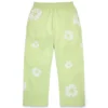 Cotton Wreath Sweatpant holgado con guirnaldas de algodón, color menta