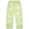 Cotton Wreath Sweatpant holgado con guirnaldas de algodón, color menta