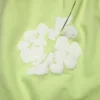 Cotton Wreath Sweatpant holgado con guirnaldas de algodón, color menta