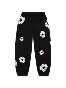Cotton Wreath Sweatpant negro