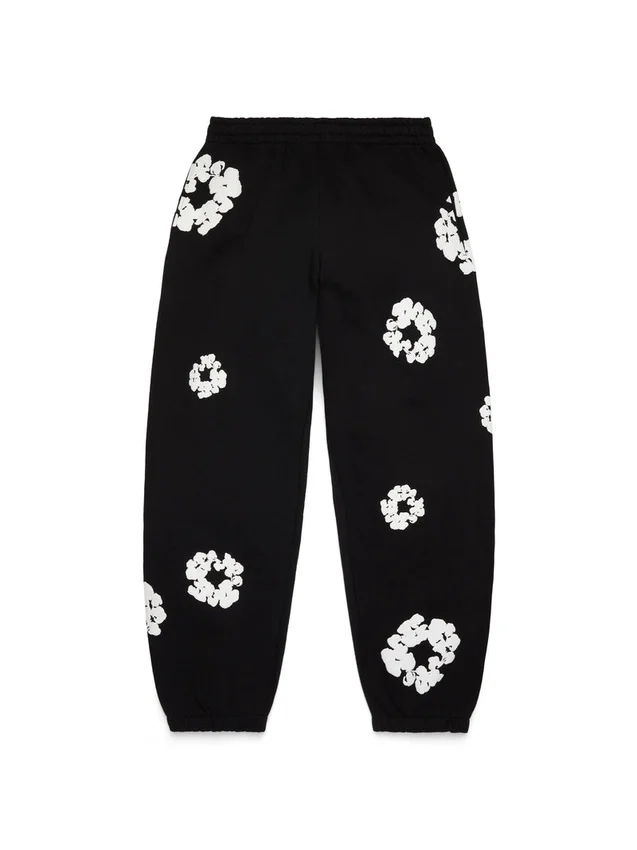 Cotton Wreath Sweatpant negro