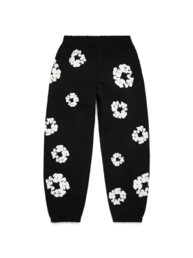 Cotton Wreath Sweatpant negro