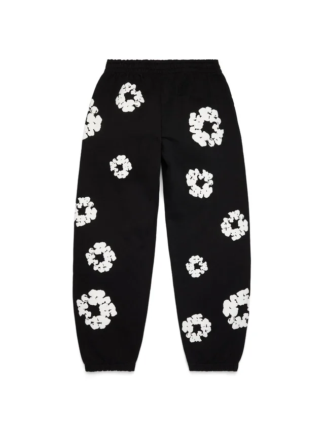 Cotton Wreath Sweatpant negro
