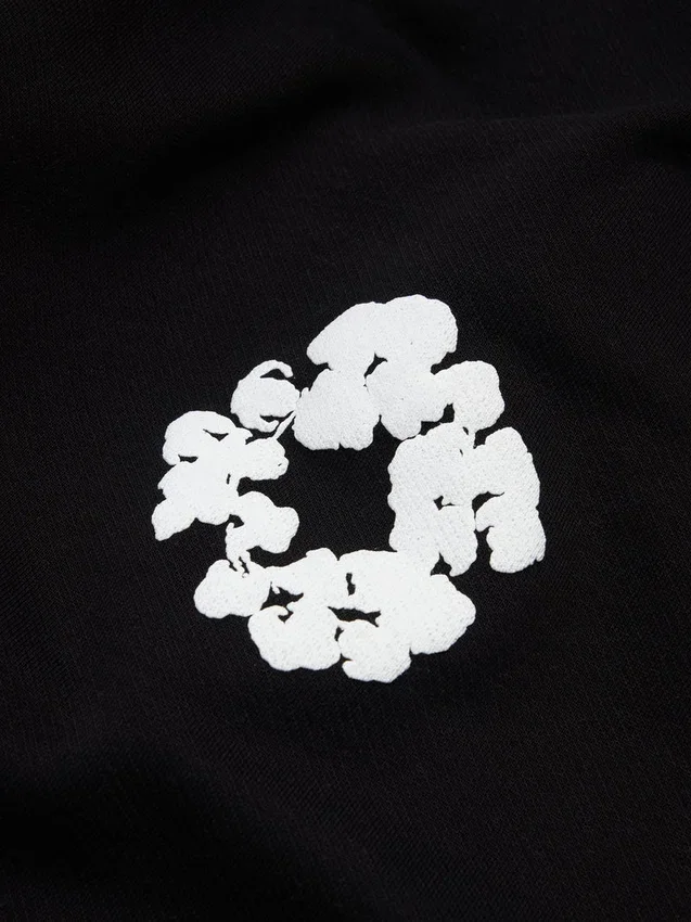 Cotton Wreath Sweatpant negro