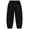 Cotton Wreath Sweatpant, negros
