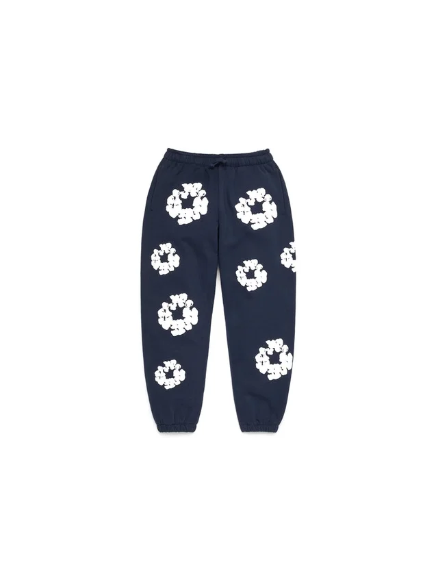 Cotton Wreath Sweatpant para niños, azul marino