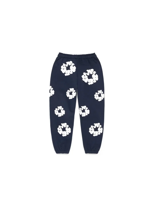 Cotton Wreath Sweatpant para niños, azul marino