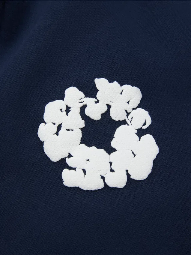 Cotton Wreath Sweatpant para niños, azul marino