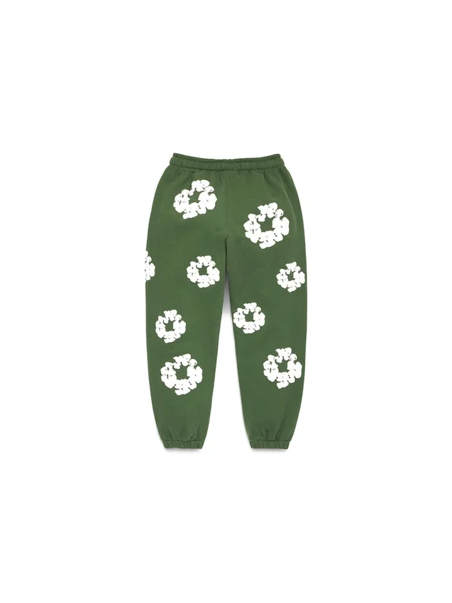 Cotton Wreath Sweatpant para niños, color verde