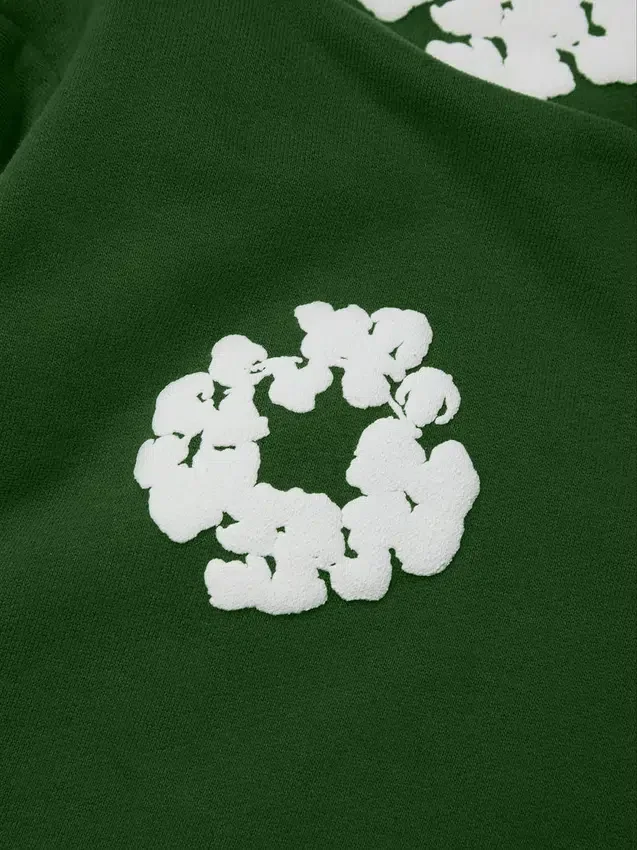 Cotton Wreath Sweatpant para niños, color verde