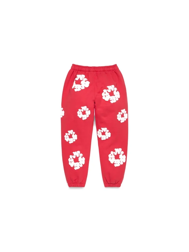 Cotton Wreath Sweatpant para niños en rojo