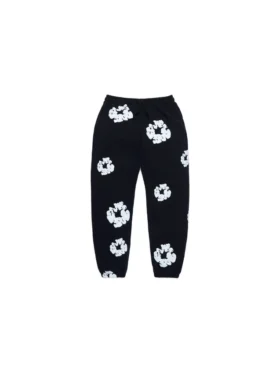 Cotton Wreath Sweatpant para niños, negros