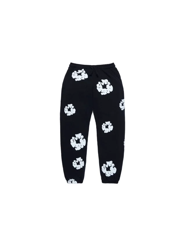 Cotton Wreath Sweatpant para niños, negros