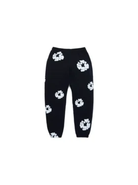 Cotton Wreath Sweatpant para niños, negros