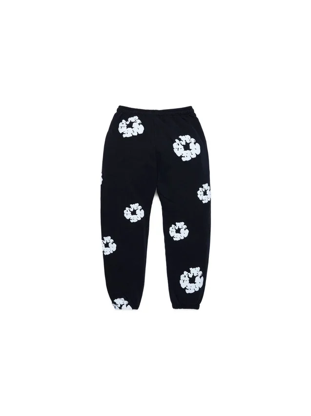 Cotton Wreath Sweatpant para niños, negros
