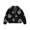 Cárdigan de mohair «Cotton Wreath» negro