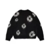 Cárdigan de mohair «Cotton Wreath» negro